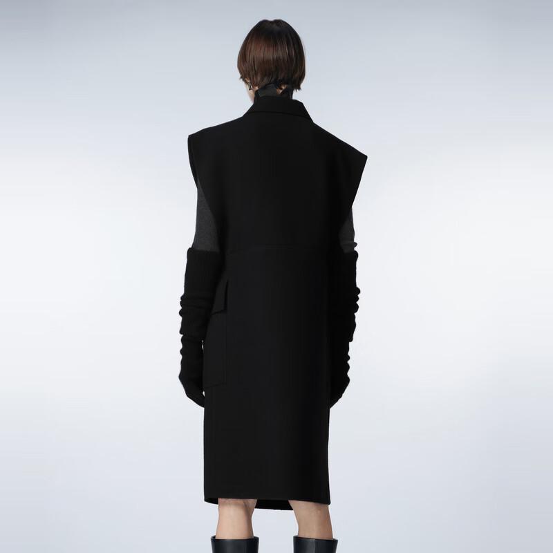 JNBY 2023 Winter Lapel Sleeveless Wool Coat