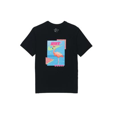Sport-T-Shirt mit Flamingo-Print und Grafik für Herren, Schwarz, DD1283-010