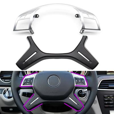 Araba direksiyon krom üst kapak alt Trim yedek Mercedes Benz CEM ML GL GLS G sınıfı W204 W212 W166 W463