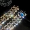 Geometric Rhinestone Choker Necklace for Women - Shiny, Versatile, European & American Style