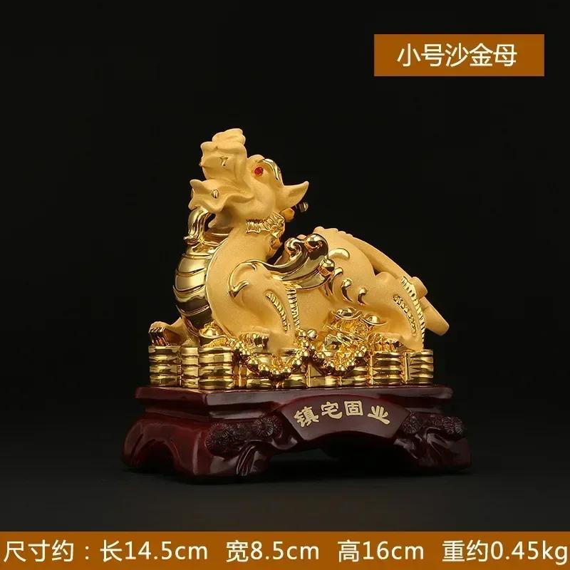 

Pixiu Feng Shui Wealth Lucky Beast Statue, Resin Mythical Guardian Figurine for Living Room Office Desk Tabletop Decor