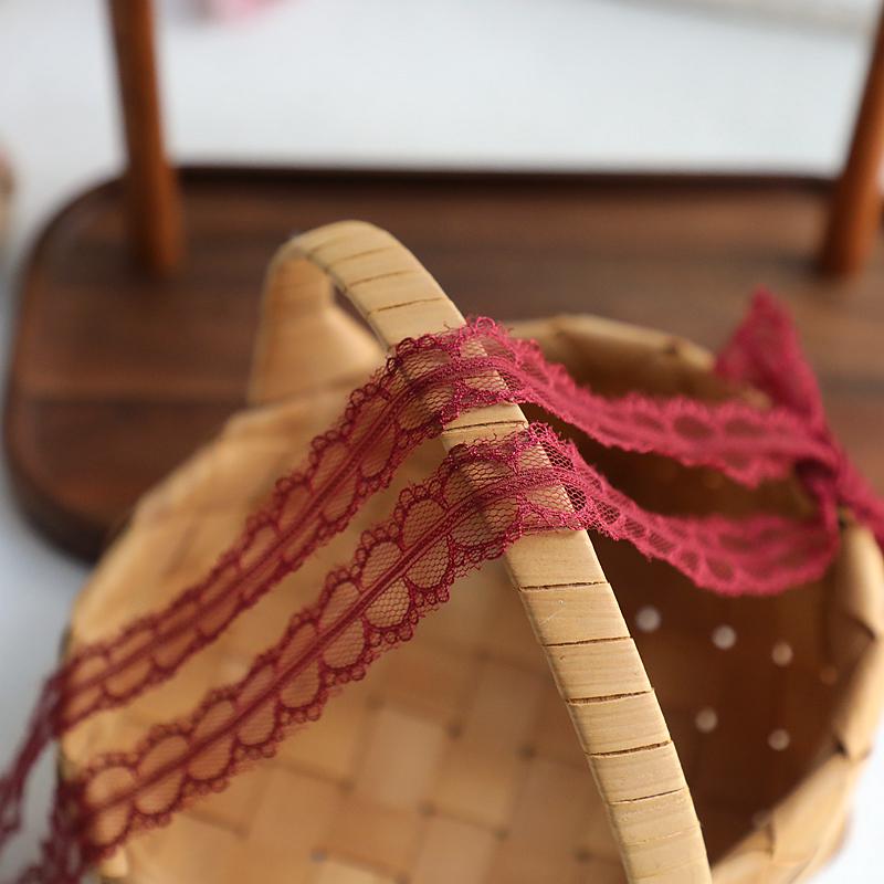 Colorful Polyester Lace Trim for DIY Doll Dress & Lolita Accessories