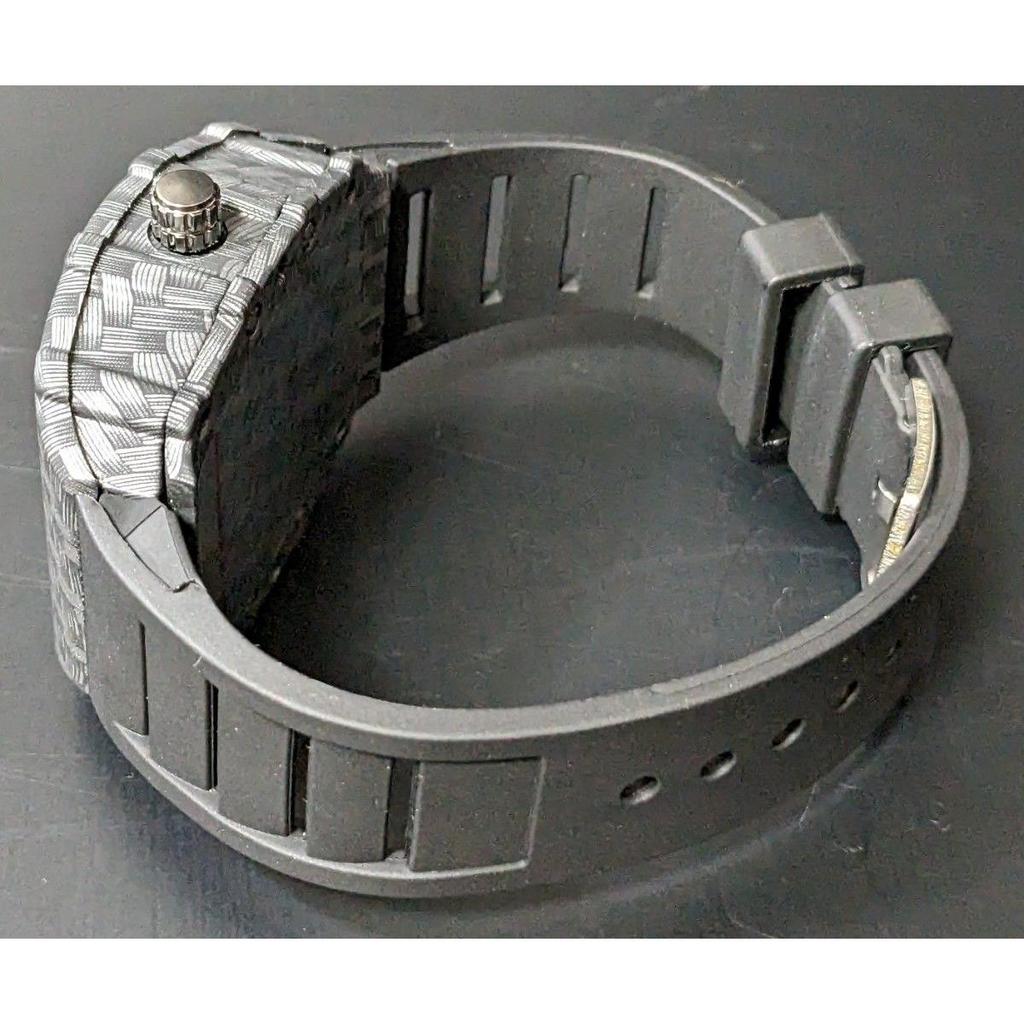 Used New Wristwatch Richard Mille Type Quartz Homage Watch Rubber Tonneau Carbon