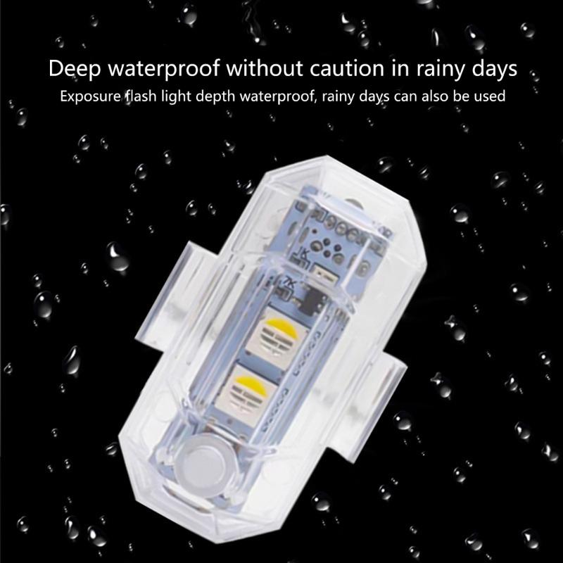 Remote Control LED Warning Lamp Rechargeable LED Strobe Light High Brightness Lamp for Enhanced Night Driving Safety