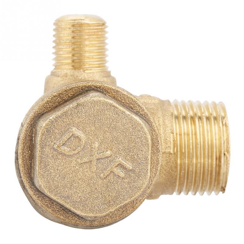DINGGUANGHE Male Thread 90 Degree Brass Air Compressor Check Valve Spare Parts 201910mm DINGGUANGHE Male Thread 90 Degree Brass Air Compressor Check Valve Spare Parts 201910mm
