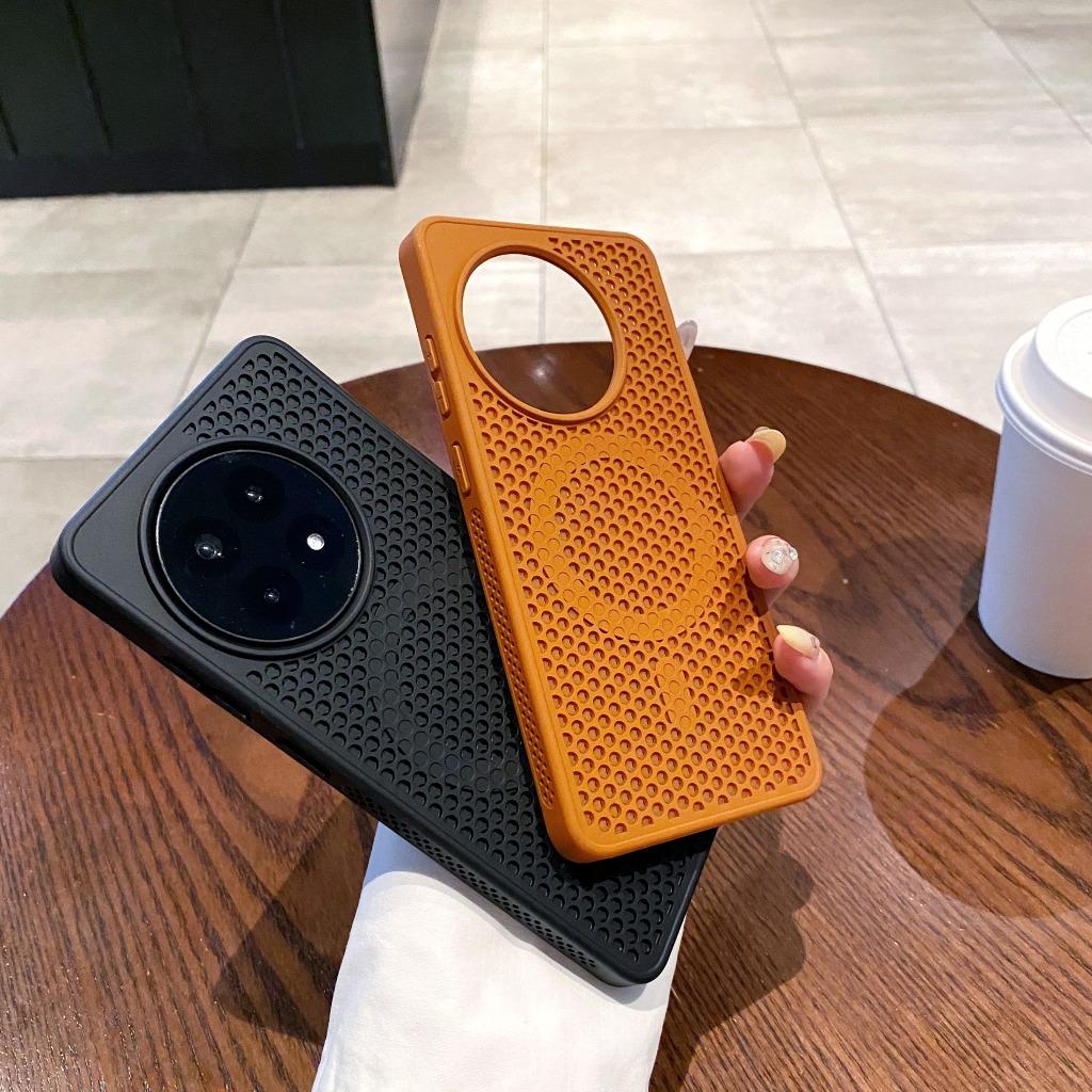 For MagSafe Magnetic Honeycomb Mesh Phone Case For OnePlus 15 13 12 Ace 6 5 3 Pro Heat Dissipation Shockproof Protective Cover