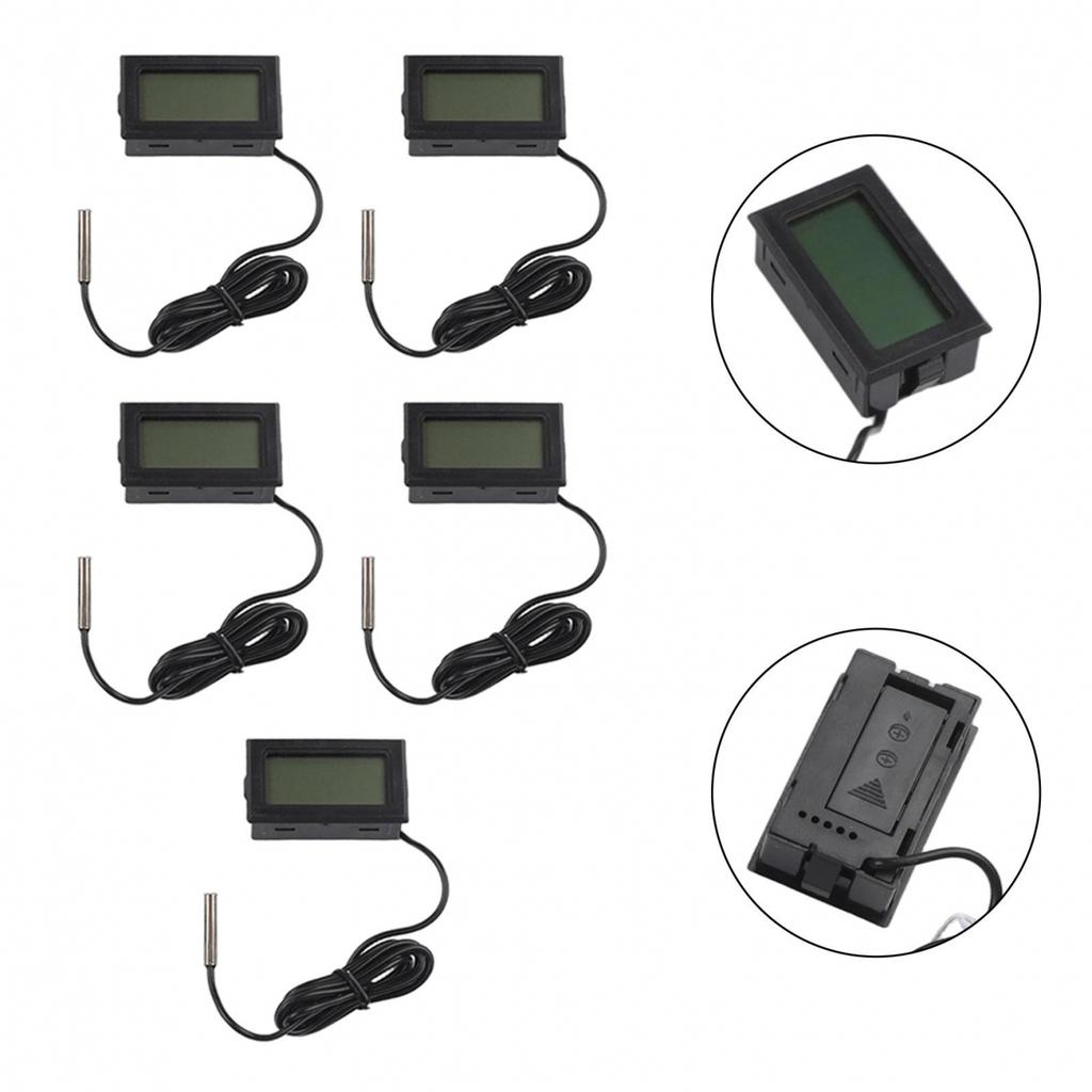 5 STÜCK Genaue Temperaturüberwachung Digitale Thermometer mit Externen Fühlern