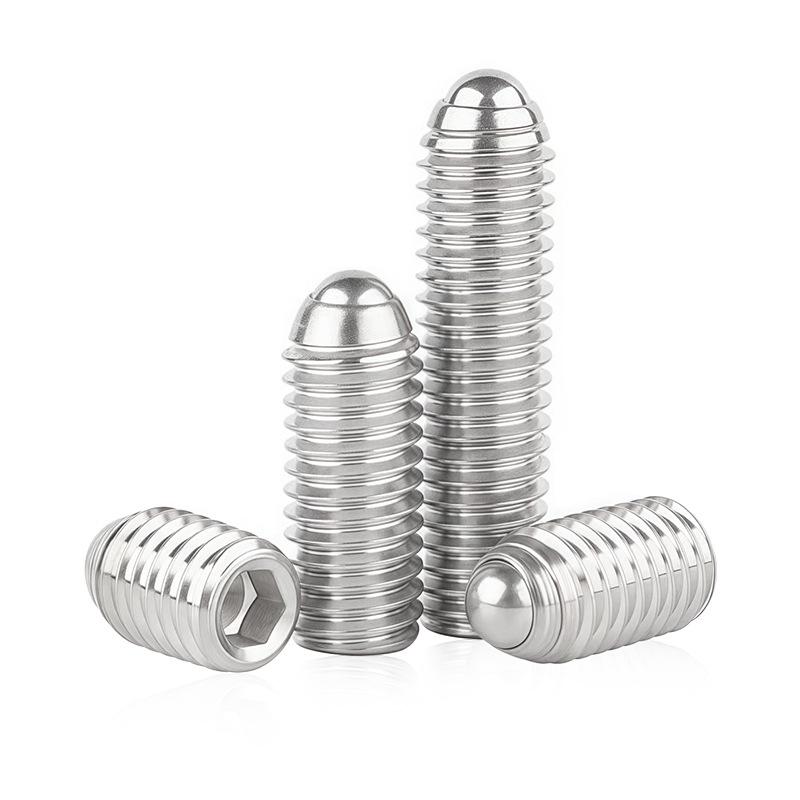 Šroub s tlačnou kuličkou a šestihrannou hlavou z nerezové oceli, lisovaný