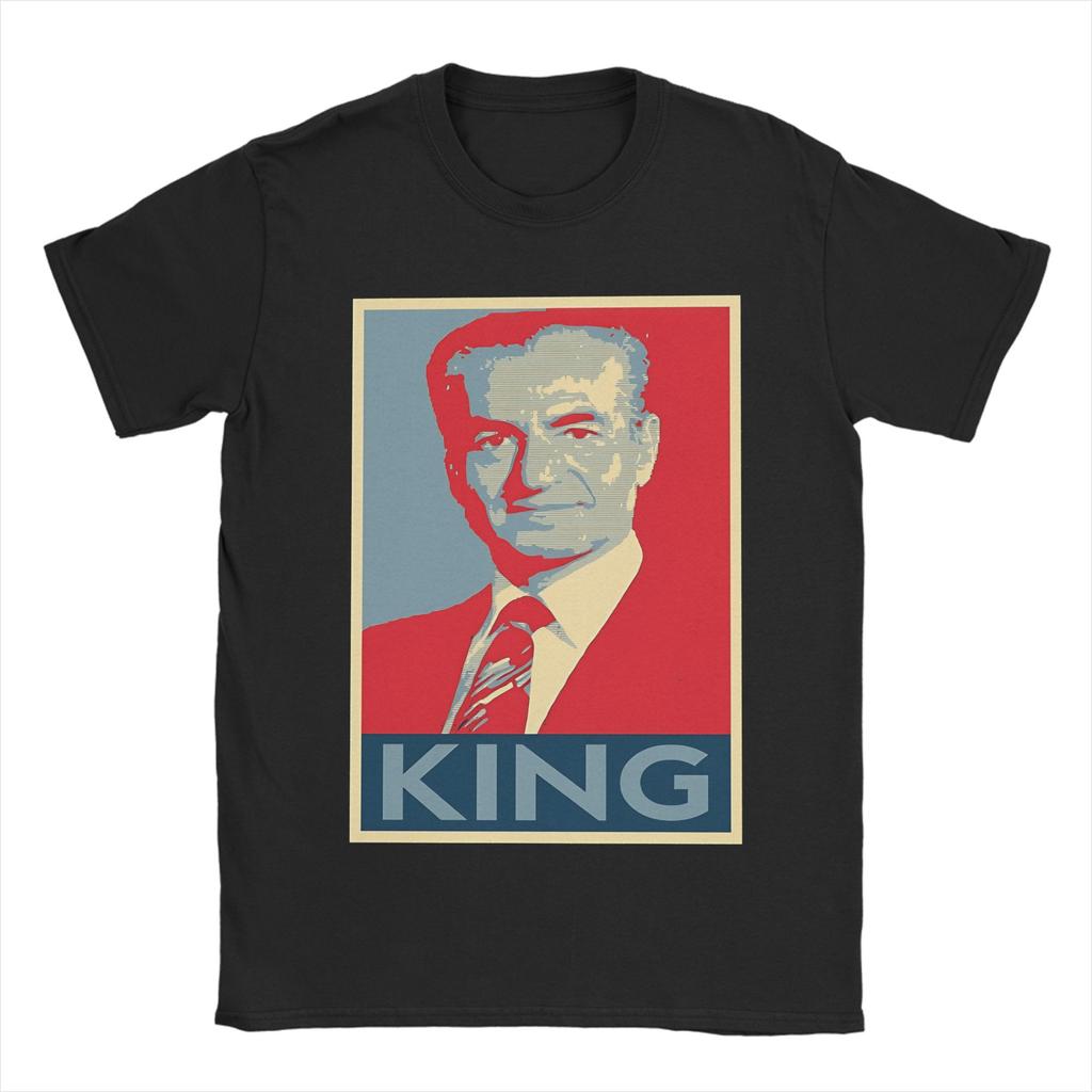 Funny Reza Shah Pahlavi TShirt for Unisex Round Neck Cotton T Shirts Short Sleeve Tee Shirt Original Clothing