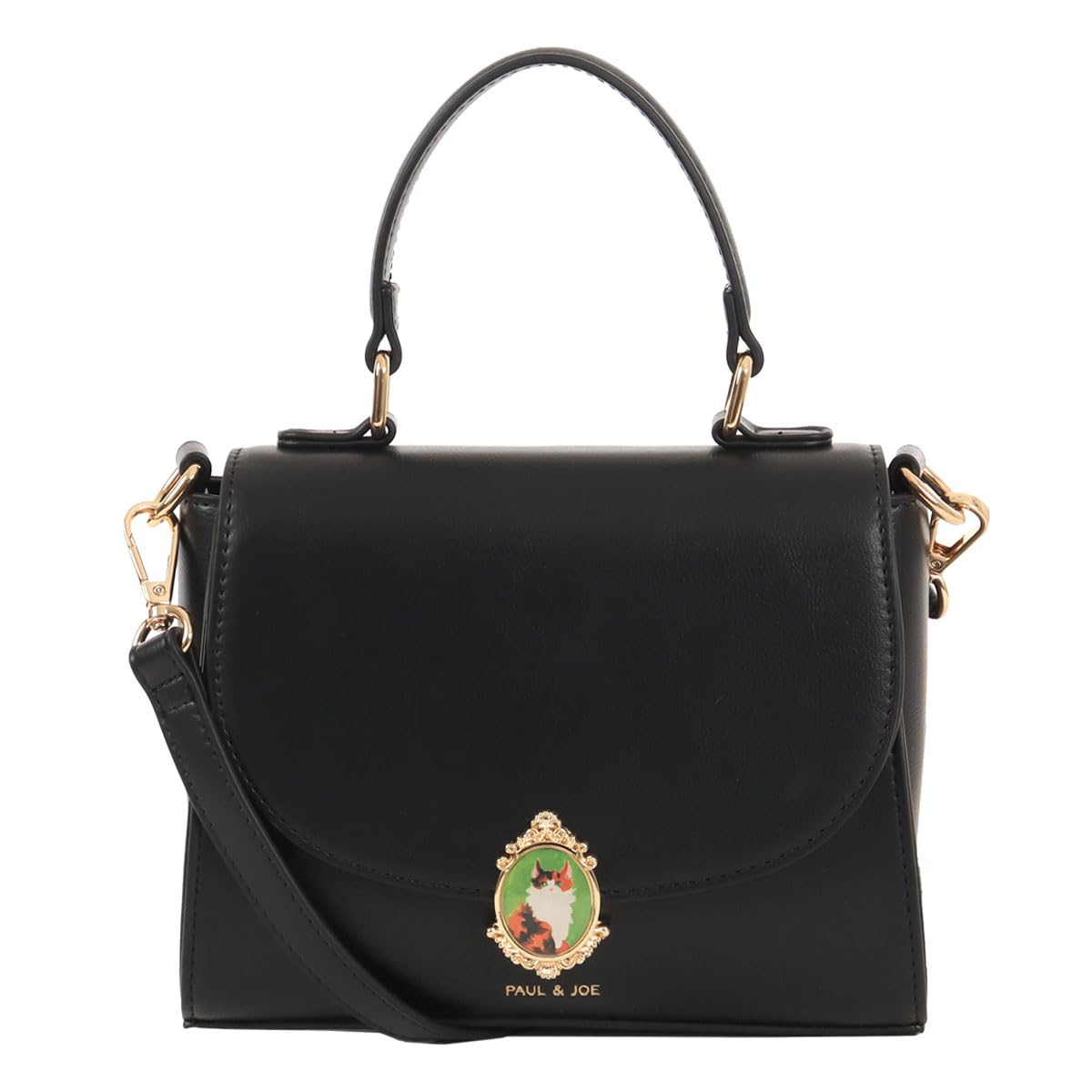 

Paul Joe Accessories Tote and Shoulder Bag with Cat Black & PJA-B1176 Women s Handbag, Bag, Brooch, чорний