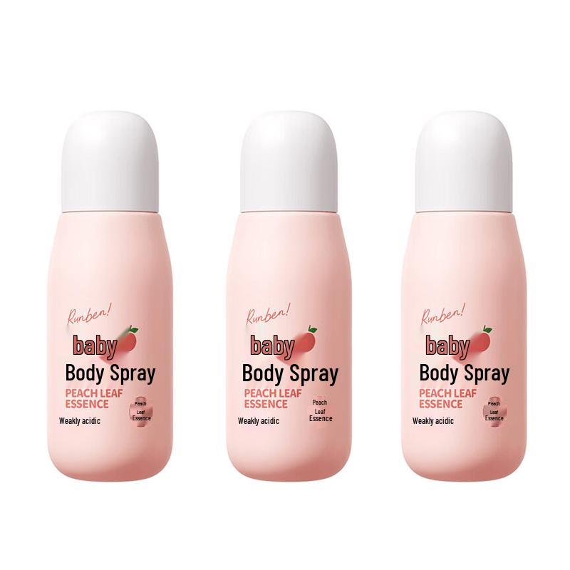 Runben Baby Peach Leaf Extract Soothing Spray - 3-Pack