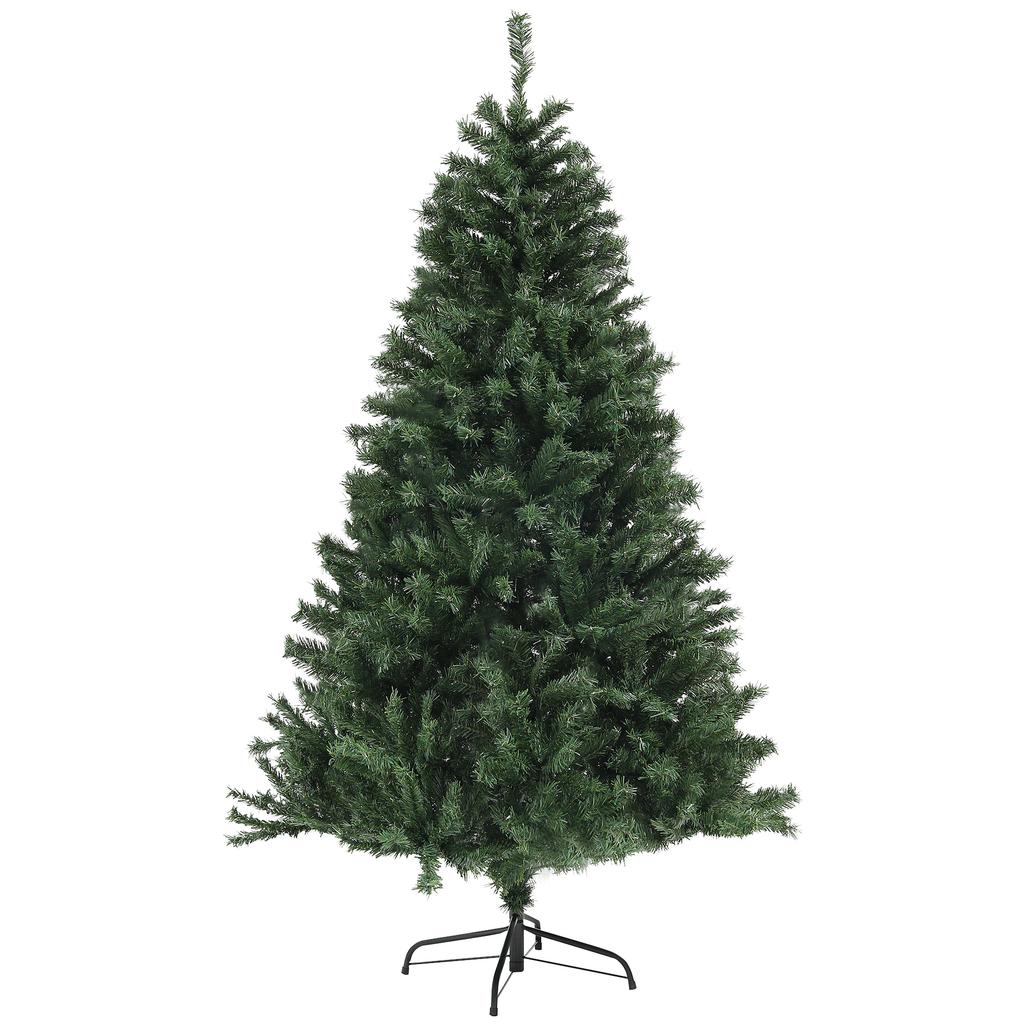 Artificial Christmas Tree diameter 110 x 180 cm with 1000 Steel and Green Plastic Branches
