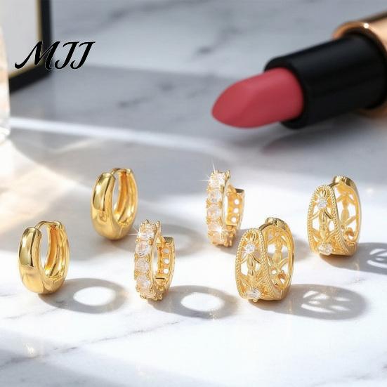 Non Pierced Earring 3 Pairs Ear Cuffs, Minimalist Metal Hollow Zirconia Clip-on Earrings Stackable Set for Women, Fashionable Jewelry Daily Wear Women
