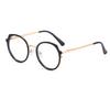 Anti Blue Light Black Clear Glasses Frame Women Fashion Round Transparent Trendy Optical Eyeglasses for Ladies Oversize Eyewear