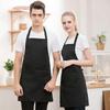 Chef Apron Cooking Black Aprons with 2 Pockets for Kitchen BBQ Restaurant Baking