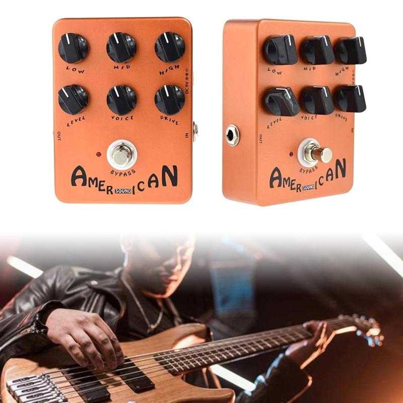 Guitar Simulates Distortion Sound Box Effect Pedal with Modern Tone Flexibility for Enhancing Performances & Play Styles