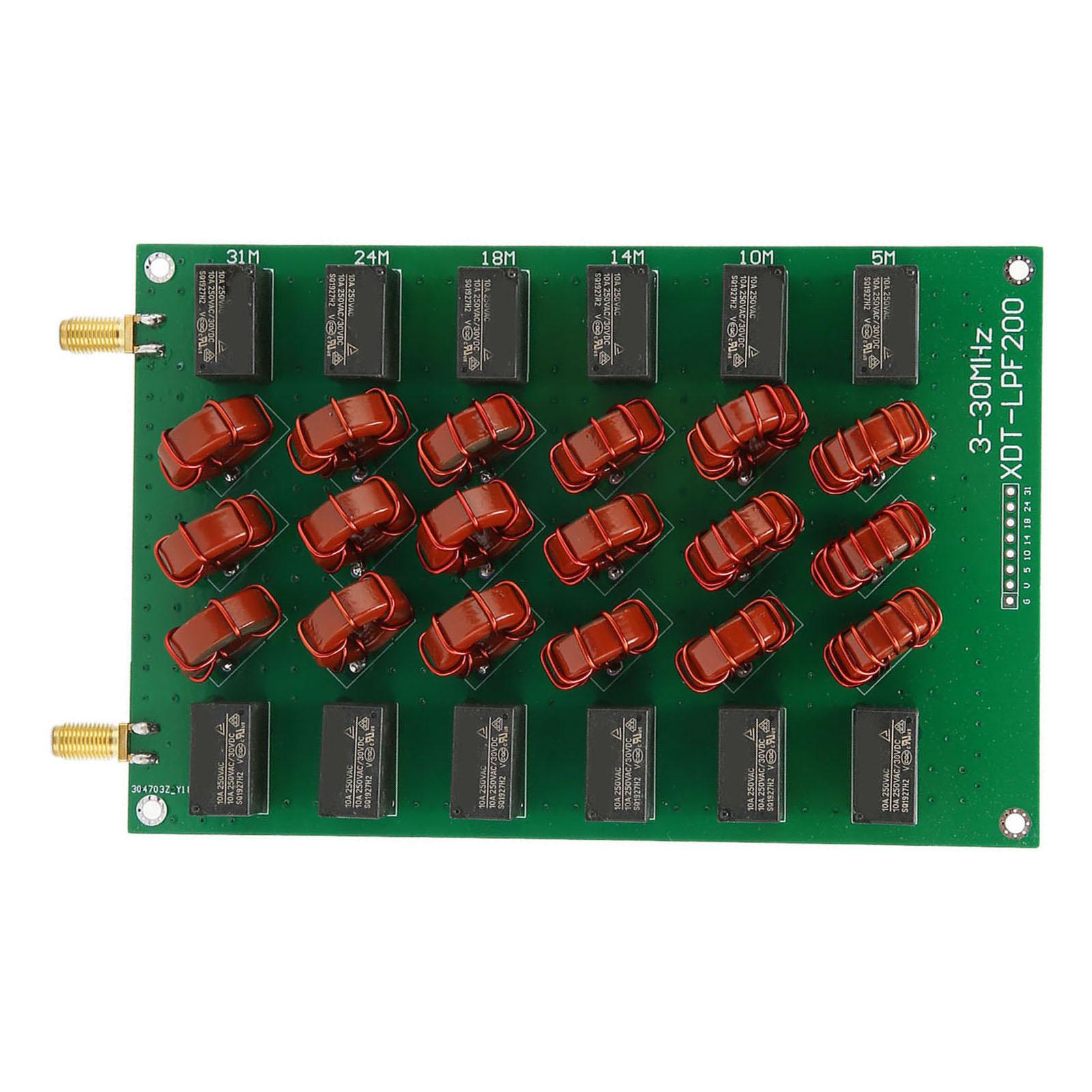 

Плата фільтра нижніх частот Професійний 3‑30 МГц ВЧ фільтр нижніх частот для короткохвильових підсилювачів потужності радіостанцій