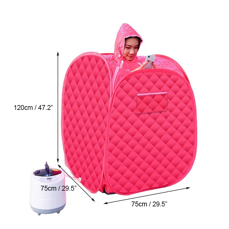 3L Dampbad Bærbar Spasalong Hjem Fordelaktig Slanking av Hele Kroppen Sammenleggbar Detox-terapi Damp Sammenleggbar Badstuhytte Badstugenerator