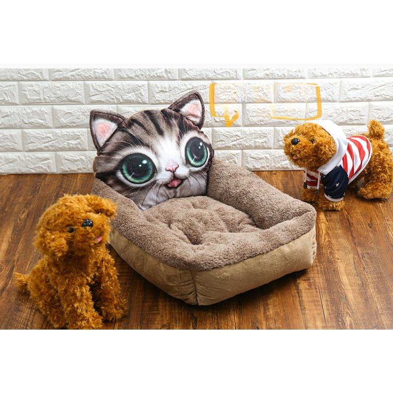 

Мультяшная собачья будка, теплая кошачья будка, матрас для собачьей будки, товары для животных, коврик для собачьей будки M 45*55cm