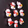 3D Resin Lucky Cat Magnet - Creative Ornament for Fridge, Office, Home, Shop, or Travel
