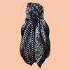 High Quality Polka Dot Square Scarf Women Designer Twill Silk Scarf Shawl Hijab Luxury Bandana Fashion Neckerchief HeadScarf