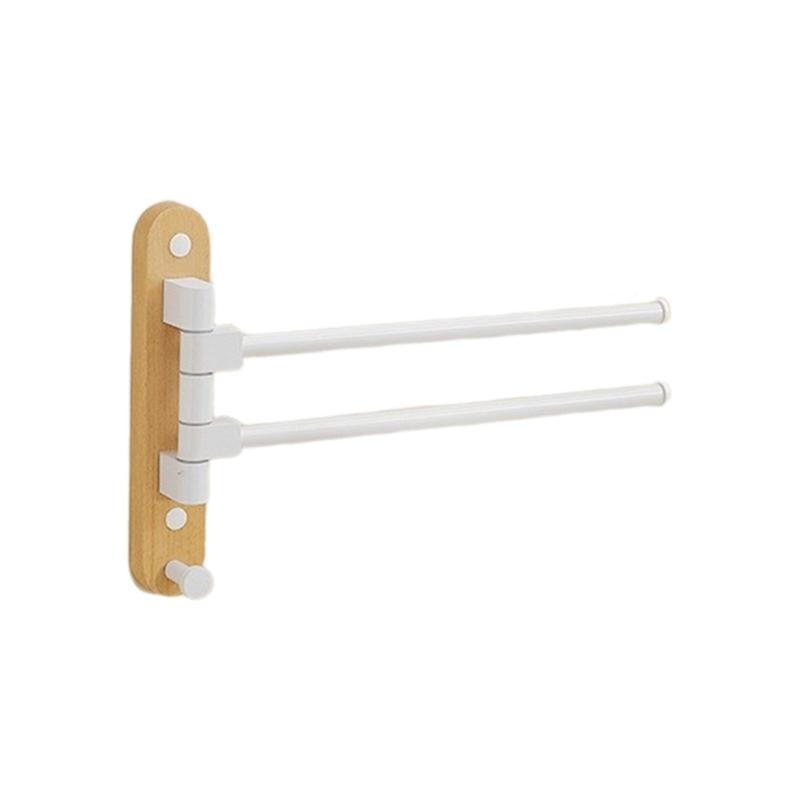 

Улучшенный держатель для полотенец с регулируемой длиной, не требует сверления, настенный органайзер для полотенец, подходит для дома и отеля белый