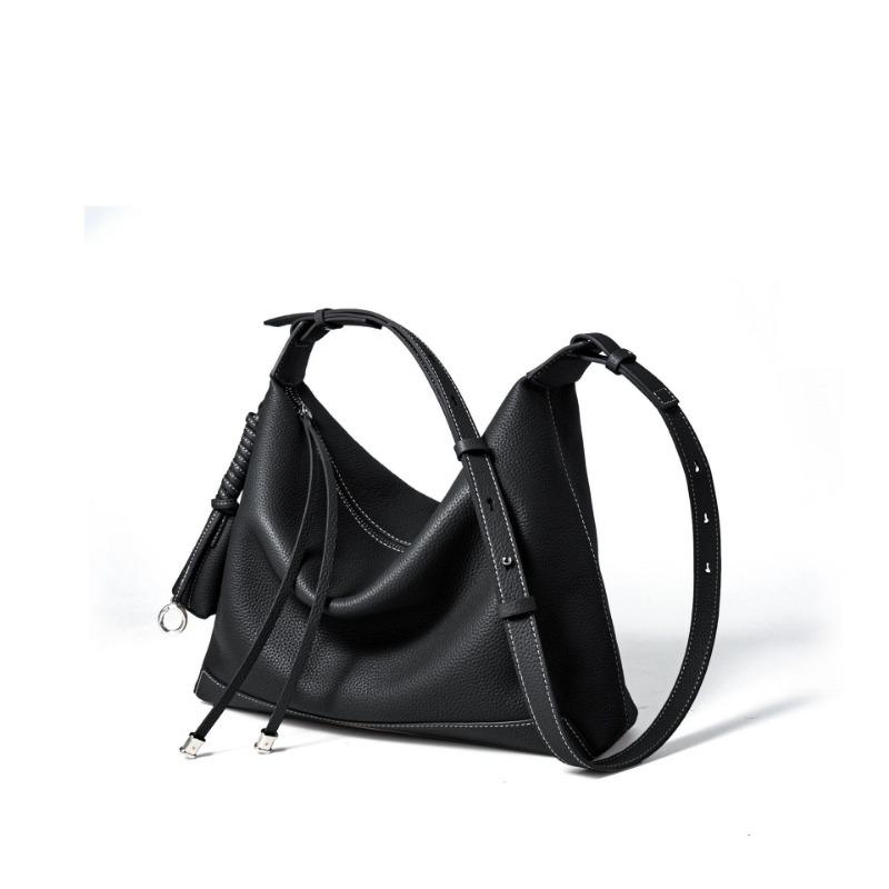 Nischen-Luxus-Einkaufstasche mit einer Schulter, unter dem Arm zu tragen, Crossbody-Tasche mit einem Gefühl von High-End, Echte Leder-Damenhandtasche