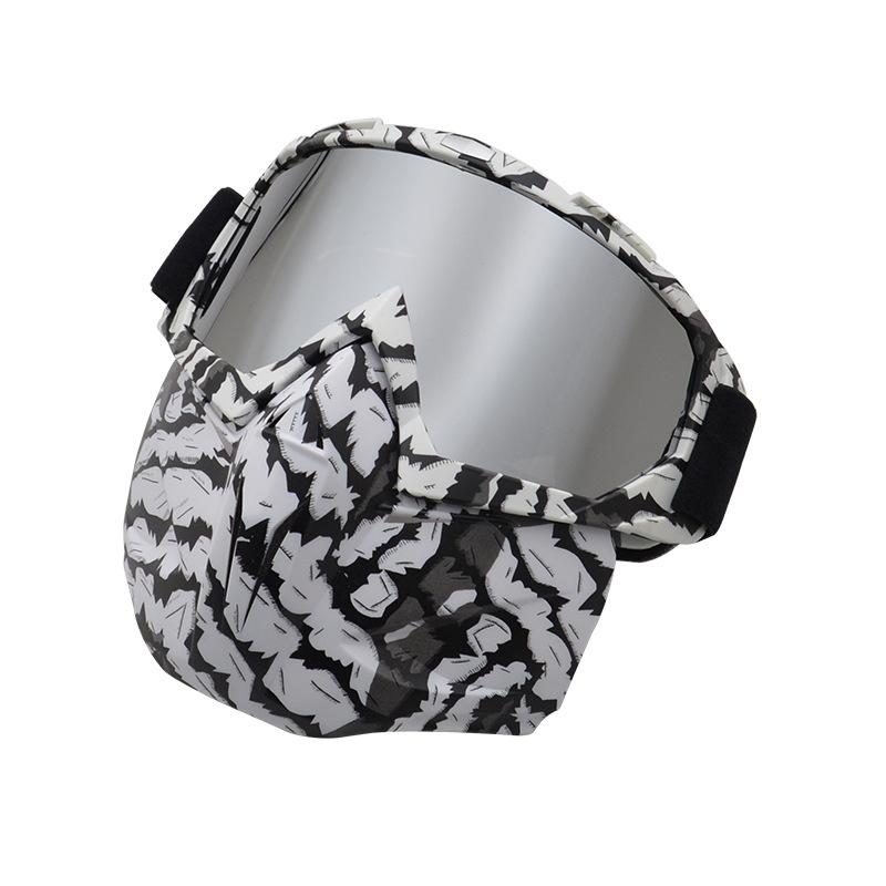 Best-selling face mask goggles, motorcycle glasses, racing goggles, motorcycle off-road helmet goggles, ski mask зебра