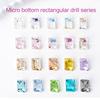 10Pcs Nail Crystals 3D Nail Art Rhinestones Pointed Back Charms Gems Stones for Nails Decorations Makeup Clothes Shoes