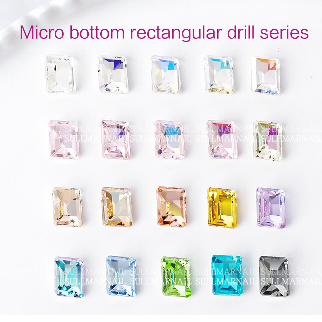 10Pcs Nail Crystals 3D Nail Art Rhinestones Pointed Back Charms Gems Stones for Nails Decorations Makeup Clothes Shoes