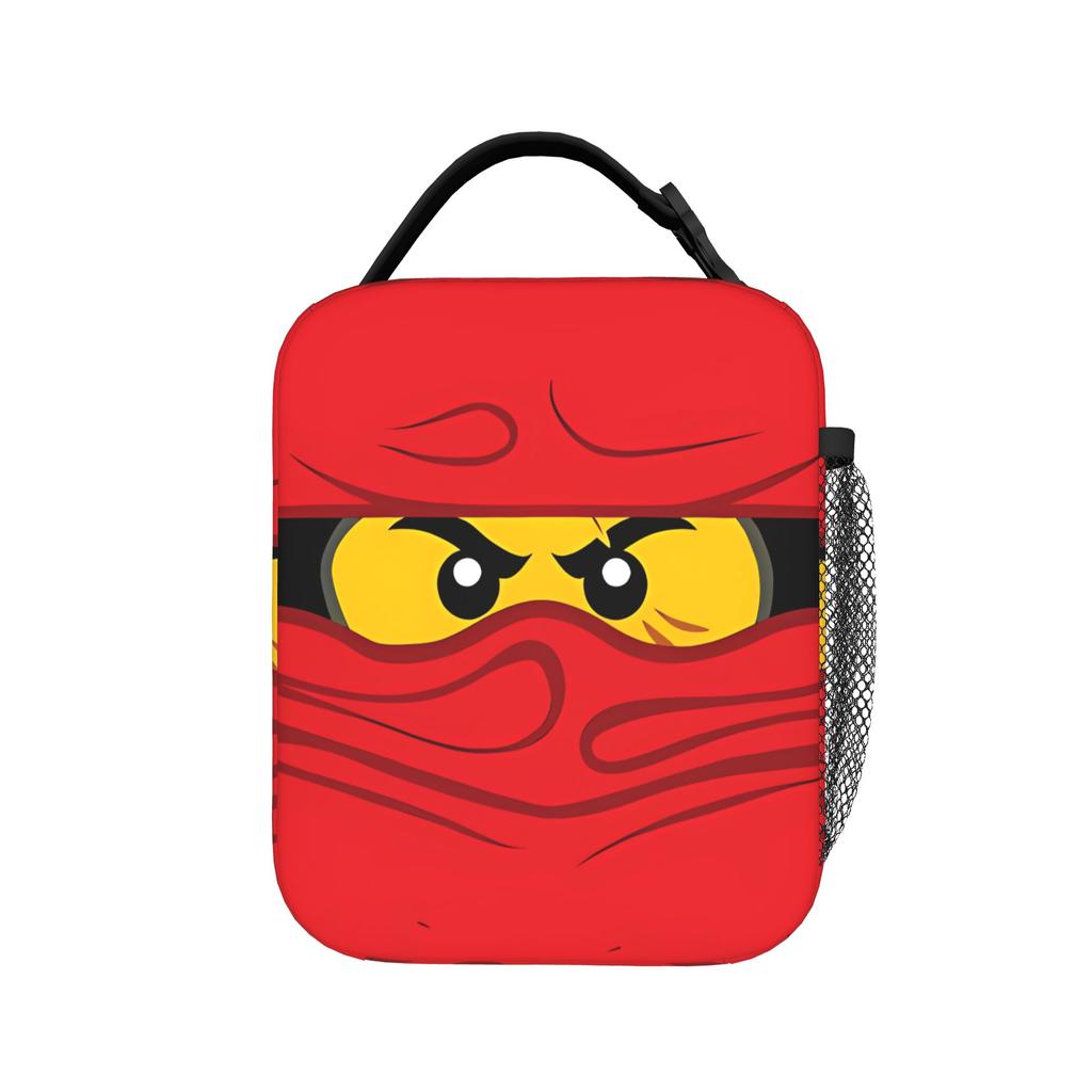 2026 Cartoon Face Print Lunch Bag Hot Anime Funny Face Outdoor Lunch Box For Women Thermal Lunch Bags Portable Zipper Cooler Bag