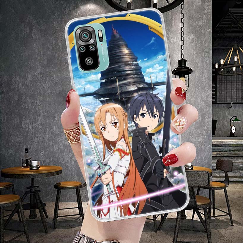 Sword Art Online Anime Soft Phone Case For Xiaomi Redmi Note 15 14 14S 13 12 Pro Plus 12S 11 11S 11E 10 10S 11T 5G Fundas Coque