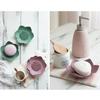 Portable Silicone Draining Soap Box Lotus Shape Dish Soap Box Non-Slip Easy Drain Soap Tray Bathroom Accessories