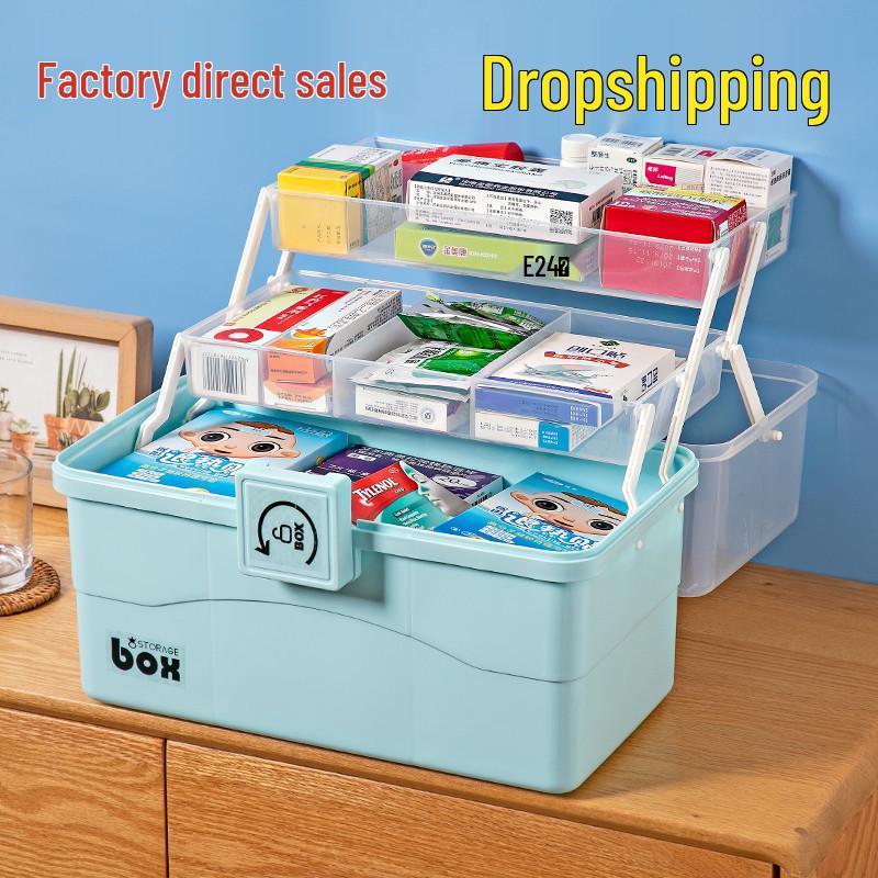 Family Medicine Storage Cabinet - Large Capacity First Aid Kit