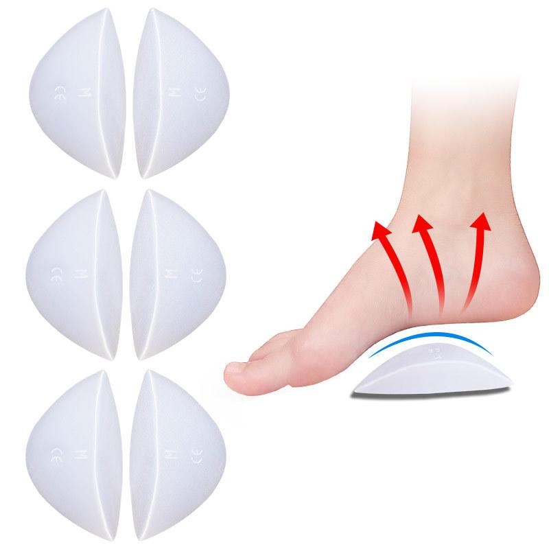 Silicone Arch Triangular Pad Men's and Women's Arch Insole Flat Corrective Foot Pad XO Type Leg Orthopedic Insole
