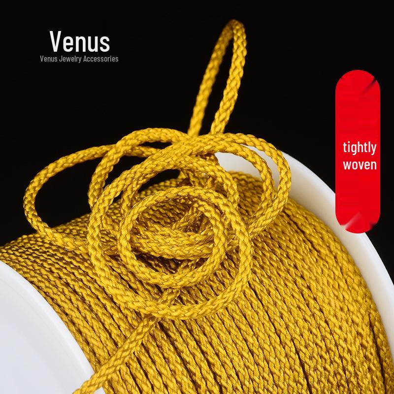 Buddha Bead Bracelet: Braided Wenwan Jade String