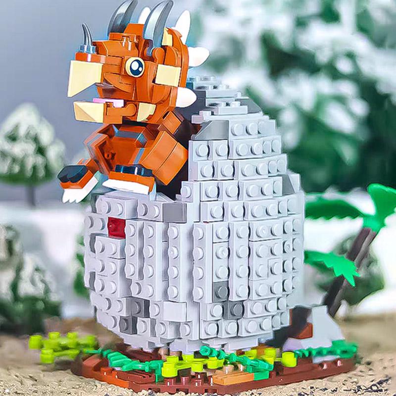 

Jurassic World Velociraptor Building Blocks Triceratops Dino Egg Ankylosaurus Model Assemble Brick Toys For Kids Adult Gift No Box