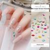 Colorful Crystal Flatback Rhinestones: Heart, Marquise, Octagon & Long Strip Shapes, Approx. 50pcs
