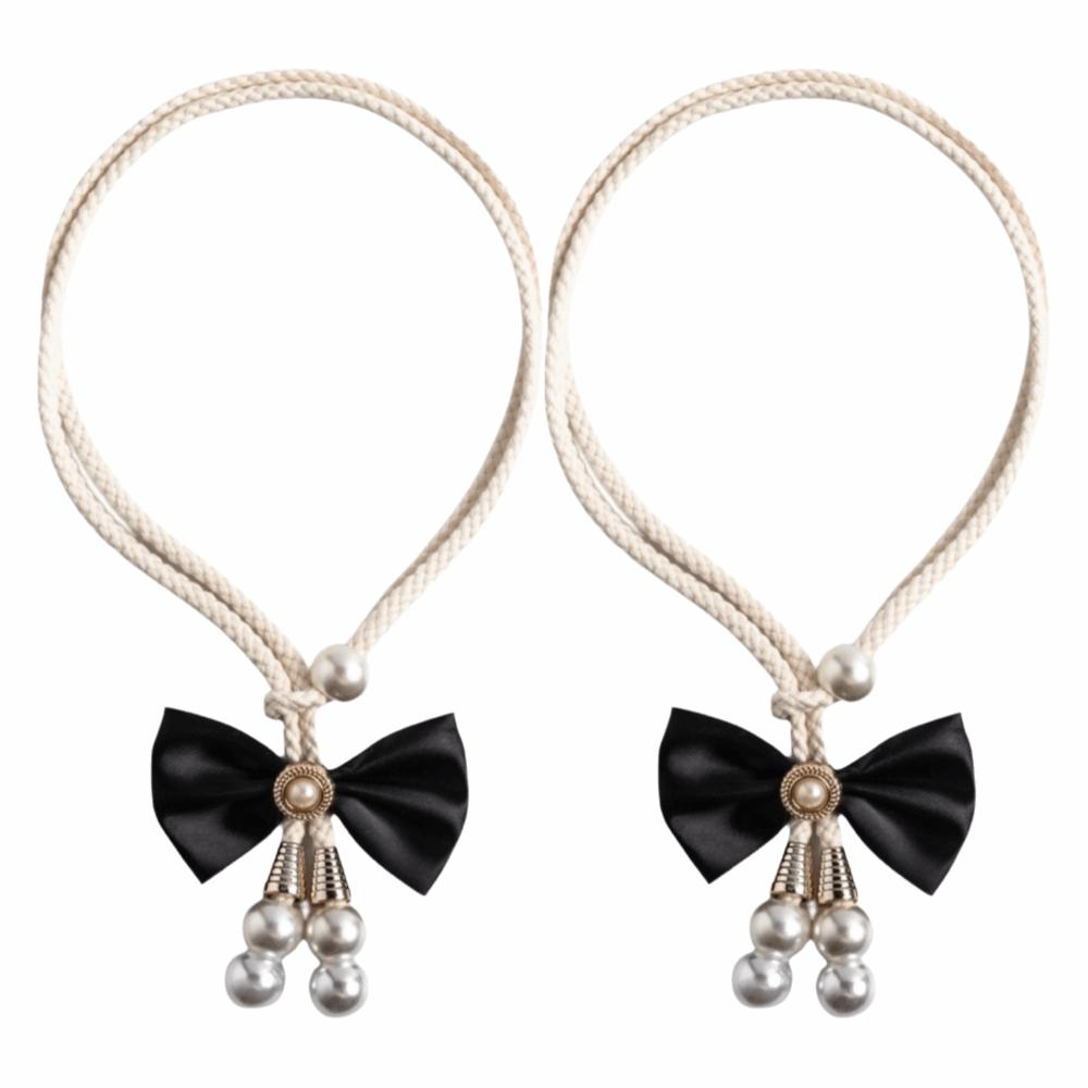 2Pcs Minimalist Curtain Ties Adjustable Curtain Holdbacks Bows Curtain Tiebacks  Sheer Curtains