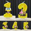 Cute Candle Anime Number 0-9 Kids Birthday Cake Decoration Supplies Cute Cartoon Party Accessories Supplies