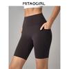 Mitaogirl Kendall Sports Shorts Women's Tight Cycling Yoga Pants High Waist Workout Hip Lifting Sports Pants Outwear