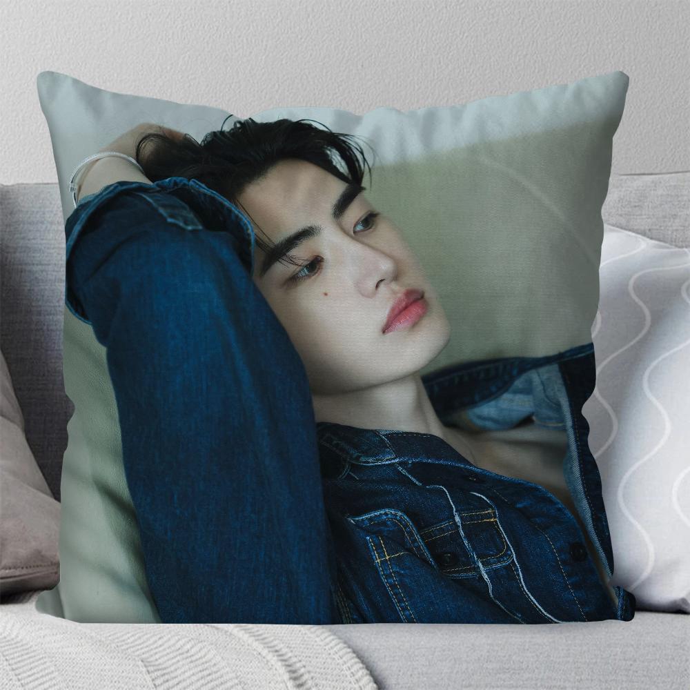 Park Sunghoon Cantante Pop Federa Quadrata Camera da Letto Divano Cuscino Comfort per il Tempo Libero Auto Soggiorno Decorazione per la Casa 40X40