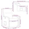 VidaXL Fauteuil inclinable noir tissu 3302974