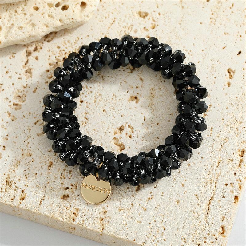 Korean Style Hair Bands Hair Ties Ins Rubber Band Fairy Hair Accessory Pearl Hair Band Dongdaemun Multicolor Crystal