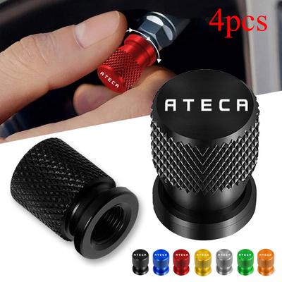 Car Wheel Tire Valve Caps Tyre Stem Covers Airdust Waterproof For Ateca Accessories
