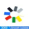 200 Stück MOC Flache Fliese 3069 Zubehör 1x2 Glattes Panel Bauteile Dünne Bausteine Lernspielzeug Kompatible Marke