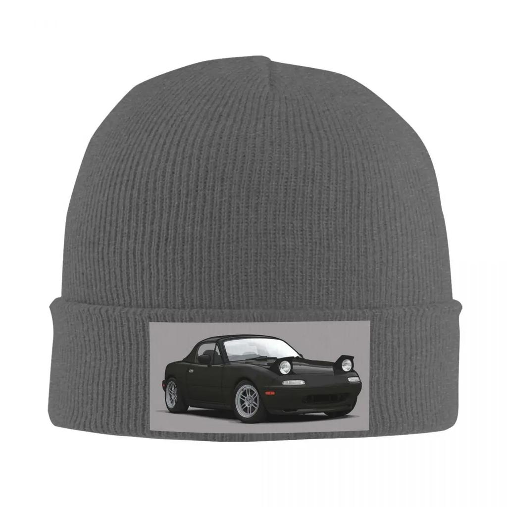 Mazda Miata Mx5 1990 Červená Teplá Pletená Čepice Módní Čepice Podzim Zima Venkovní Čepice pro Unisex Dospělé