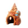 Resin Fish Tank Decor Figures Simulation Mushroom Conch House Fish Shrimp Hiding Cave Shelter Aquarium Landscaping Decor Accesso