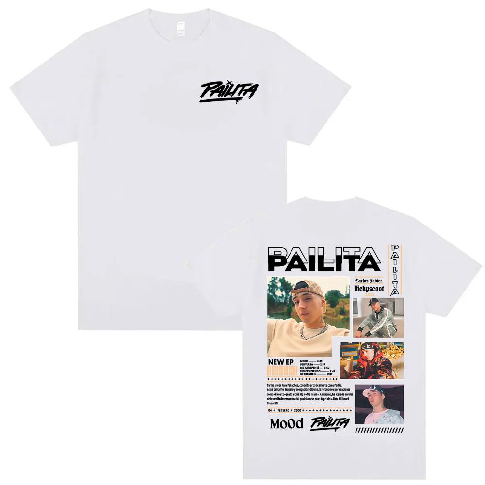 Rapper Pailita Music Album 2026 Tour Graphic Tshirt Men Women Fashion Gothic Summer T Shirts 100 Cotton Short Sleeve T Shirt