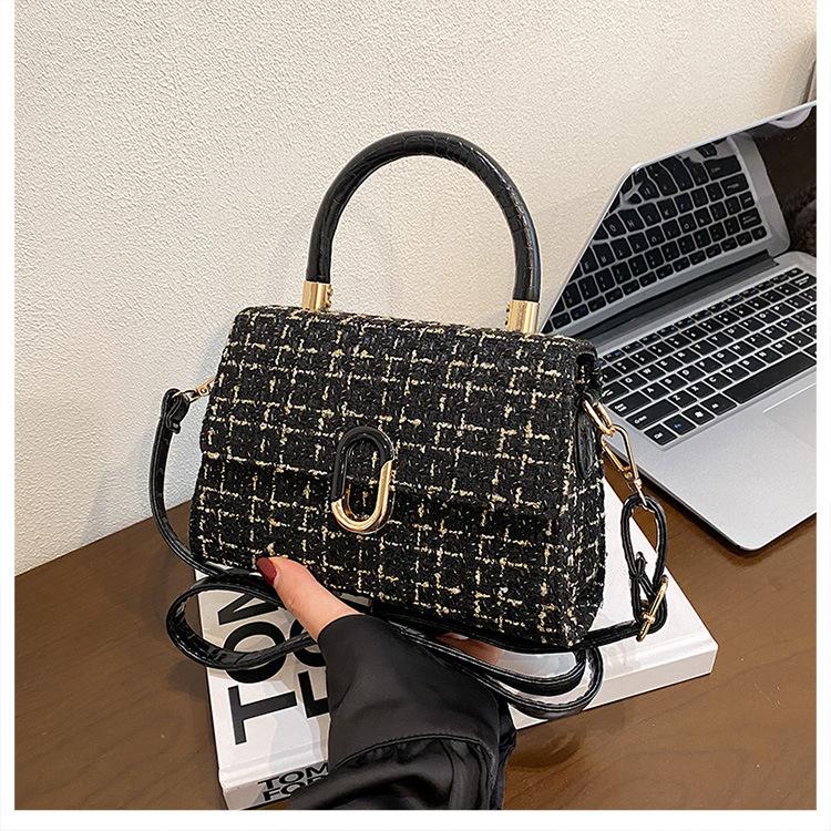Damen Tasche neue Umhängetasche Nische tragbar kleine quadratische Tasche Temperament vielseitig Mode Schulter Krokodilmuster Baguette Tasche
